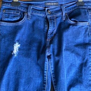 Dark blue jeans